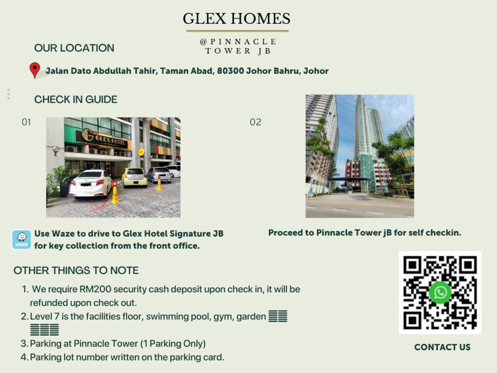 Glex Homes, Pinnacle Tower Johor Bahru Exterior foto